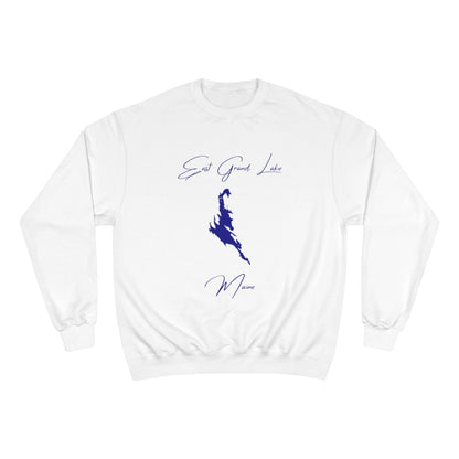 Maine  East  Grand  Lake  Sweatshirt  front  position  view  from  front  white.webp