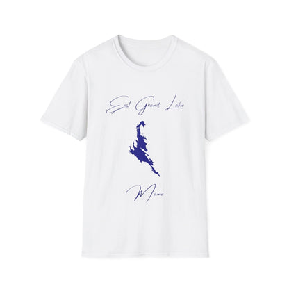 Maine  East  Grand  Lake  T-shirt  front  position  view  from  front  white.webp