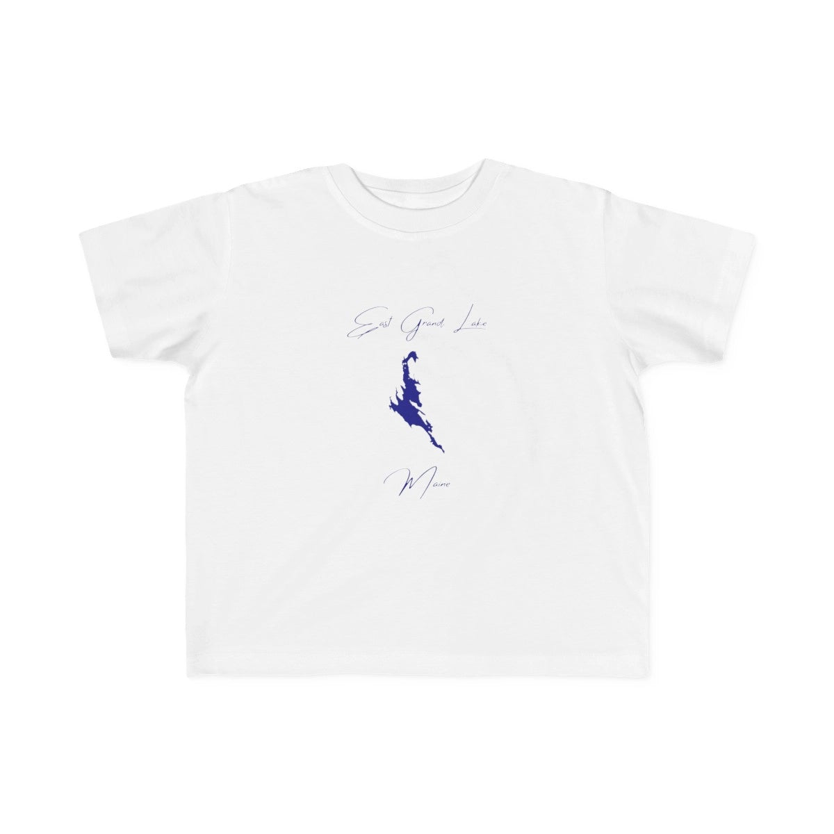 Maine  East  Grand  Lake  Toddler  T-shirt  front  position  view  from  front  white.webp