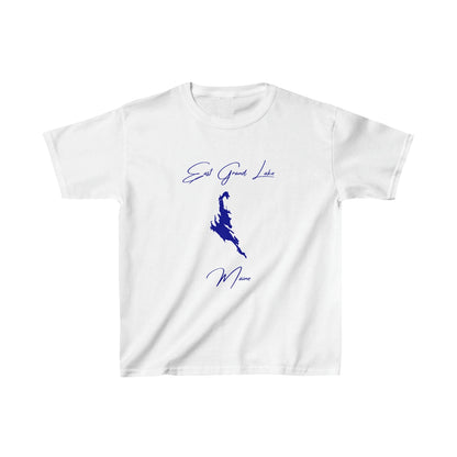 Maine  East  Grand  Lake  Youth  T-shirt  front  position  view  from  front  white.webp