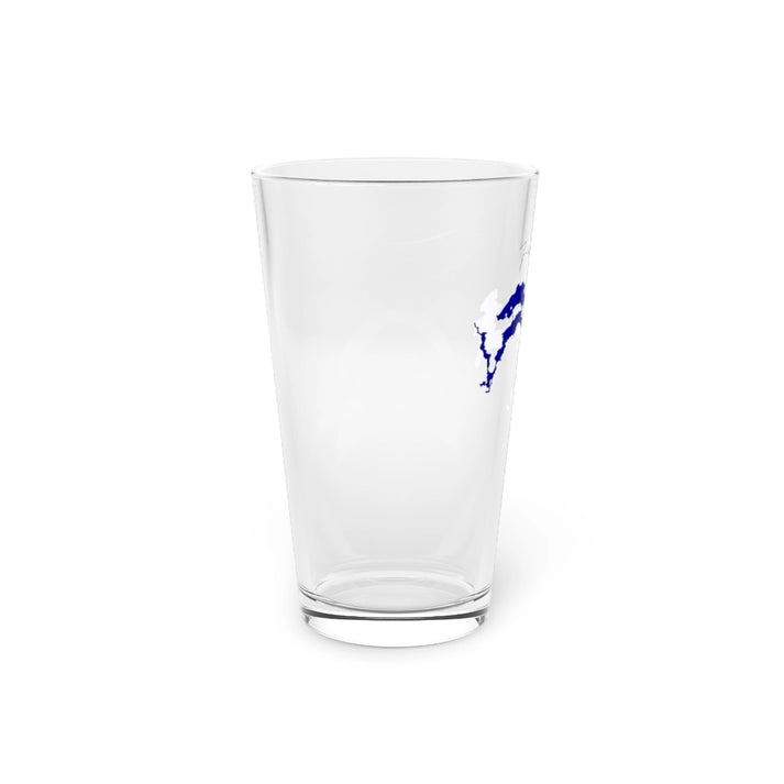 Maine  Flagstaff  Lake  16oz  Pint  Glass  front  position  view  from  left  16oz.webp