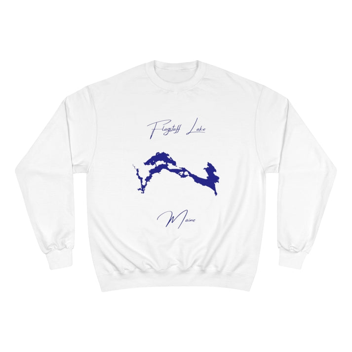 Maine  Flagstaff  Lake  Sweatshirt  front  position  view  from  front  white.webp