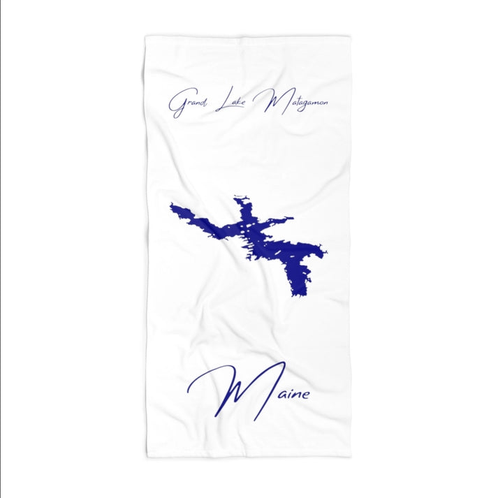 Maine  Grand  Lake  Matagamon  Beach  Towel  front  position  view  from  front  36  x  72.webp