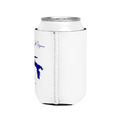 Maine  Grand  Lake  Matagamon  Can  Koozie  all  position  view  from  right  white.webp