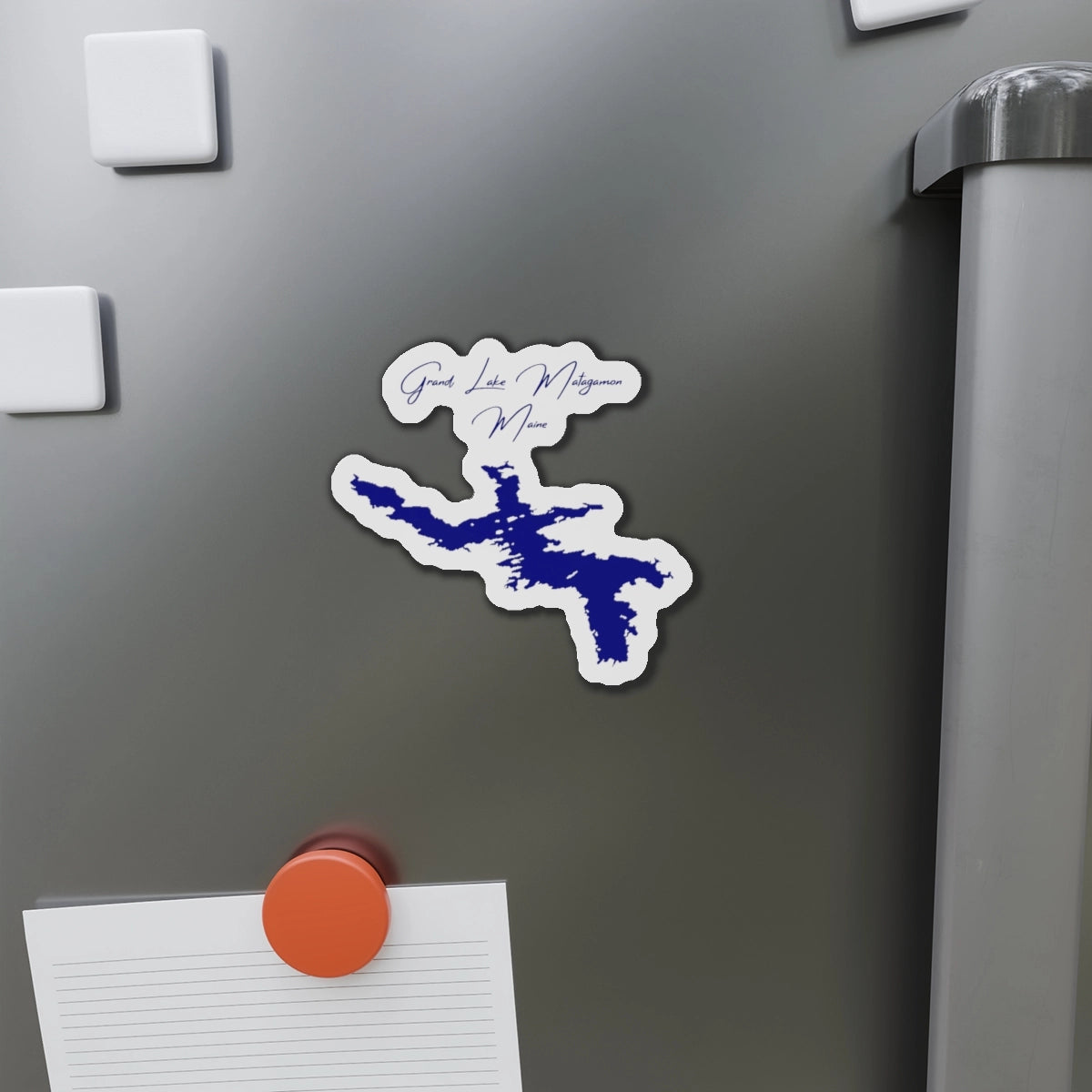 Maine  Grand  Lake  Matagamon  Die  Cut  Magnet  front  position  view  from  context-1  4  x  4.webp