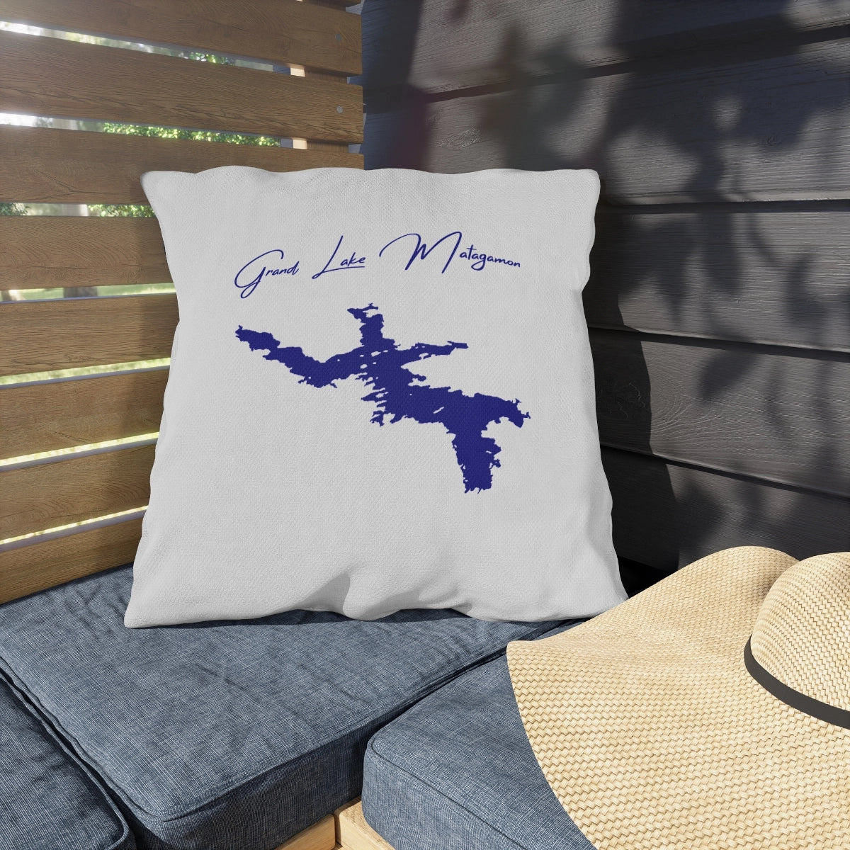 Maine  Grand  Lake  Matagamon  Outdoor  Pillow  front  position  view  from  context-1  20  x  20.webp