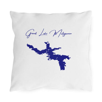 Maine  Grand  Lake  Matagamon  Outdoor  Pillow  front  position  view  from  front  16  x  16.webp