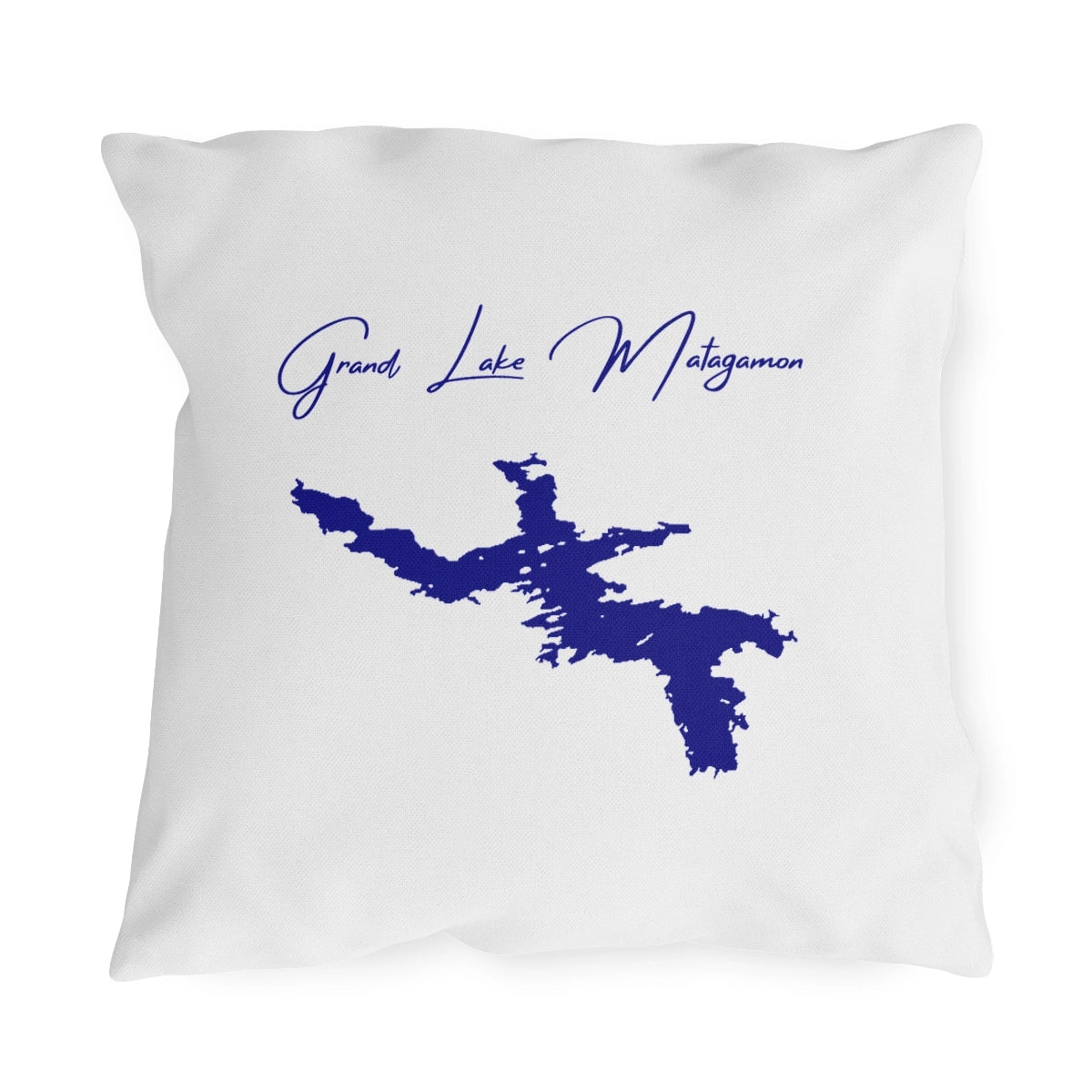 Maine  Grand  Lake  Matagamon  Outdoor  Pillow  front  position  view  from  front  18  x  18.webp