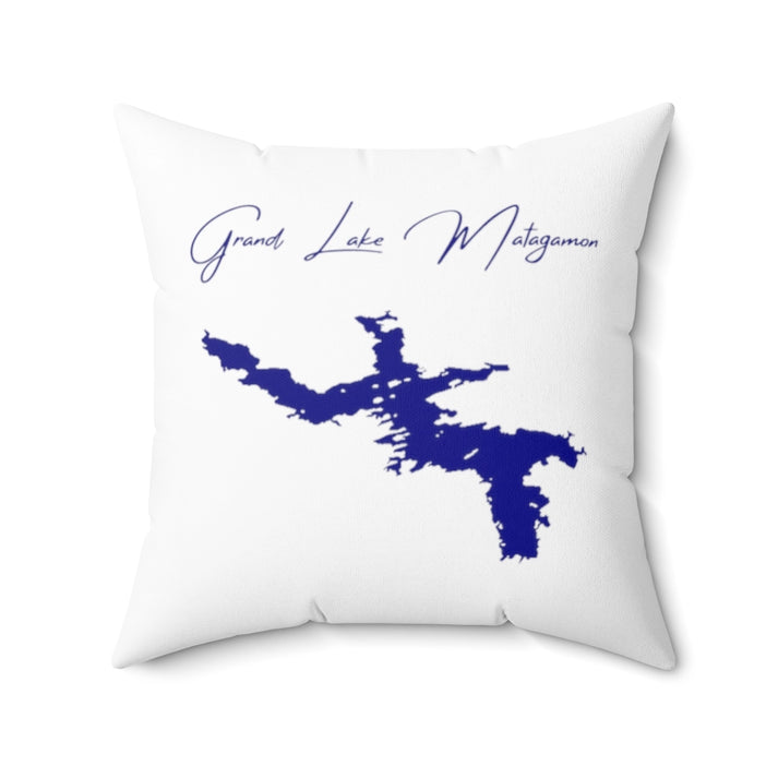 Maine  Grand  Lake  Matagamon  Pillow  front  position  view  from  back  20  x  20.webp