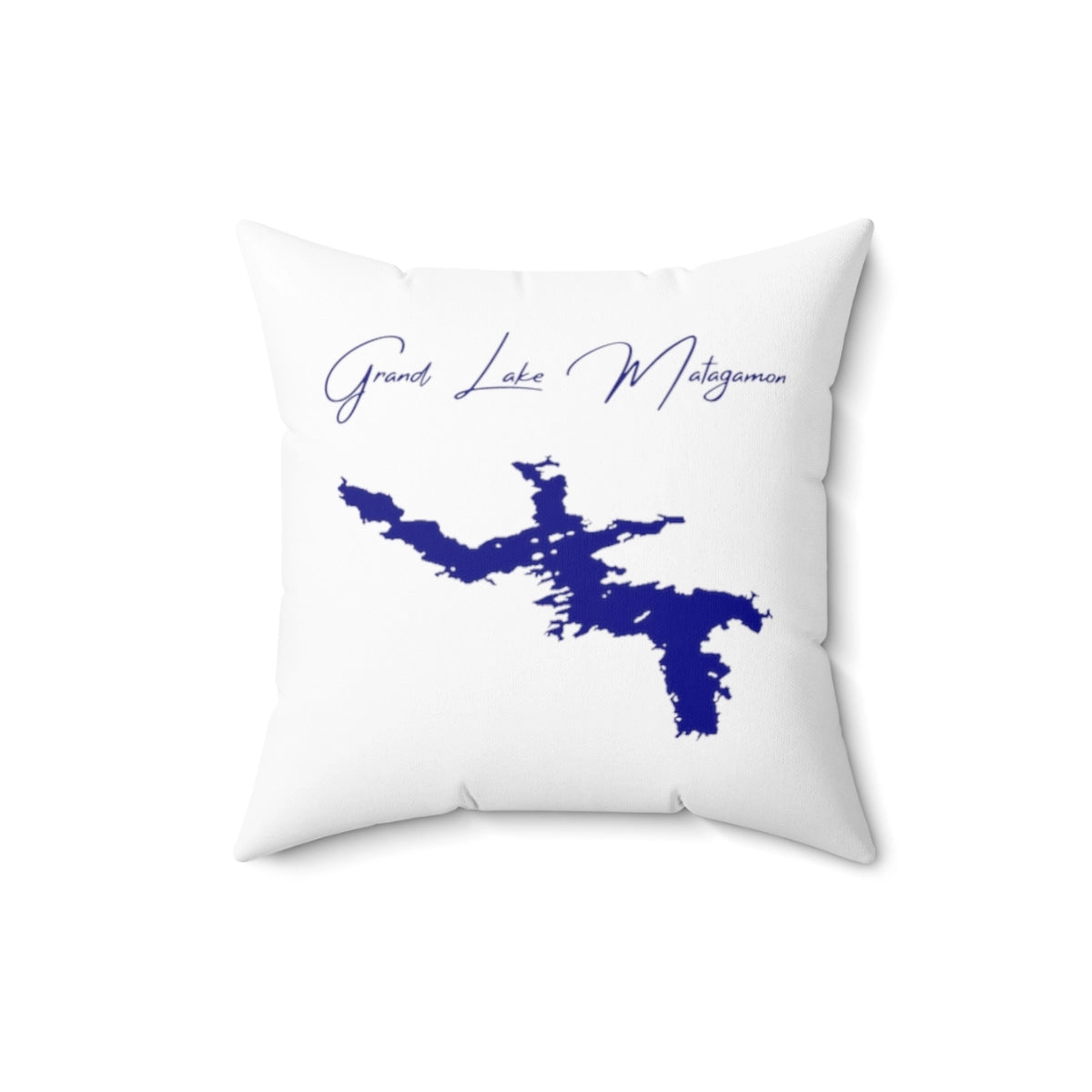 Maine  Grand  Lake  Matagamon  Pillow  front  position  view  from  front  16  x  16.webp