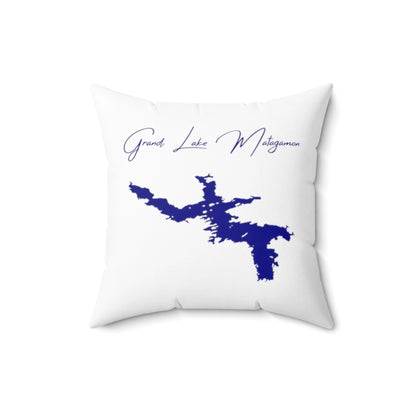 Maine  Grand  Lake  Matagamon  Pillow  front  position  view  from  front  16  x  16.webp