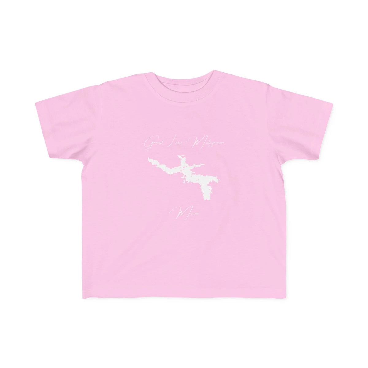 Maine  Grand  Lake  Matagamon  Toddler  T-shirt  front  position  view  from  front  pink.webp
