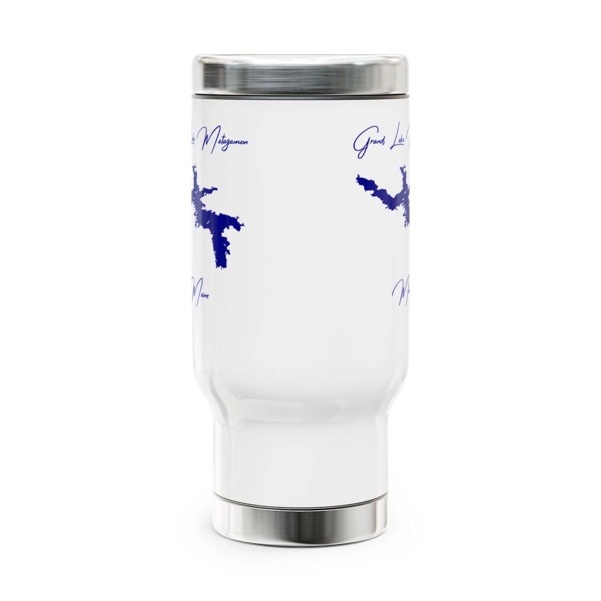 Maine  Grand  Lake  Matagamon  Travel  Mug  other  position  view  from  front  14oz.webp