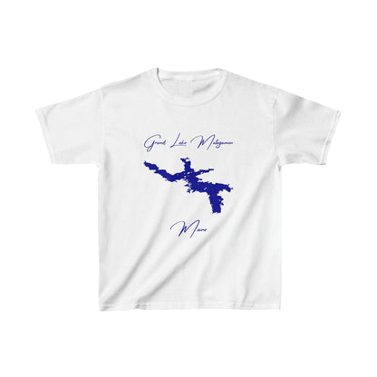 Maine  Grand  Lake  Matagamon  Youth  T-shirt  front  position  view  from  front  white.webp