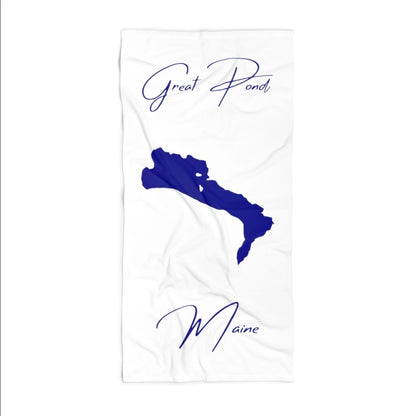 Maine  Great  Pond  Beach  Towel  front  position  view  from  front  36  x  72.webp