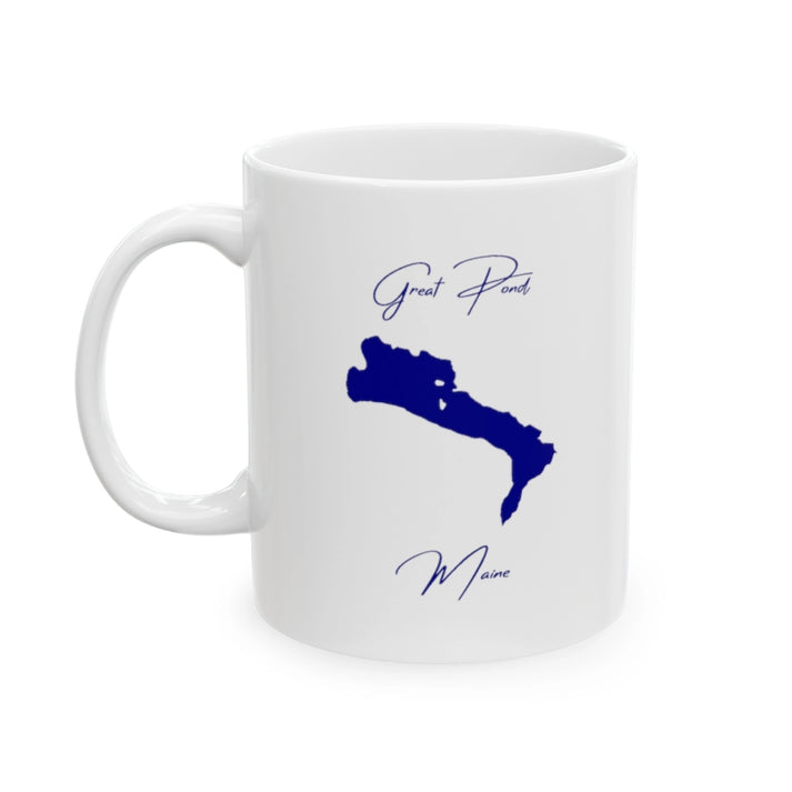 Maine  Great  Pond  Ceramic  Mug  other  position  view  from  left  11oz.webp