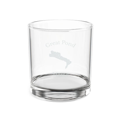 Maine  Great  Pond  Engraved  Whiskey  Glass  other  position  view  from  front  10.5oz.webp