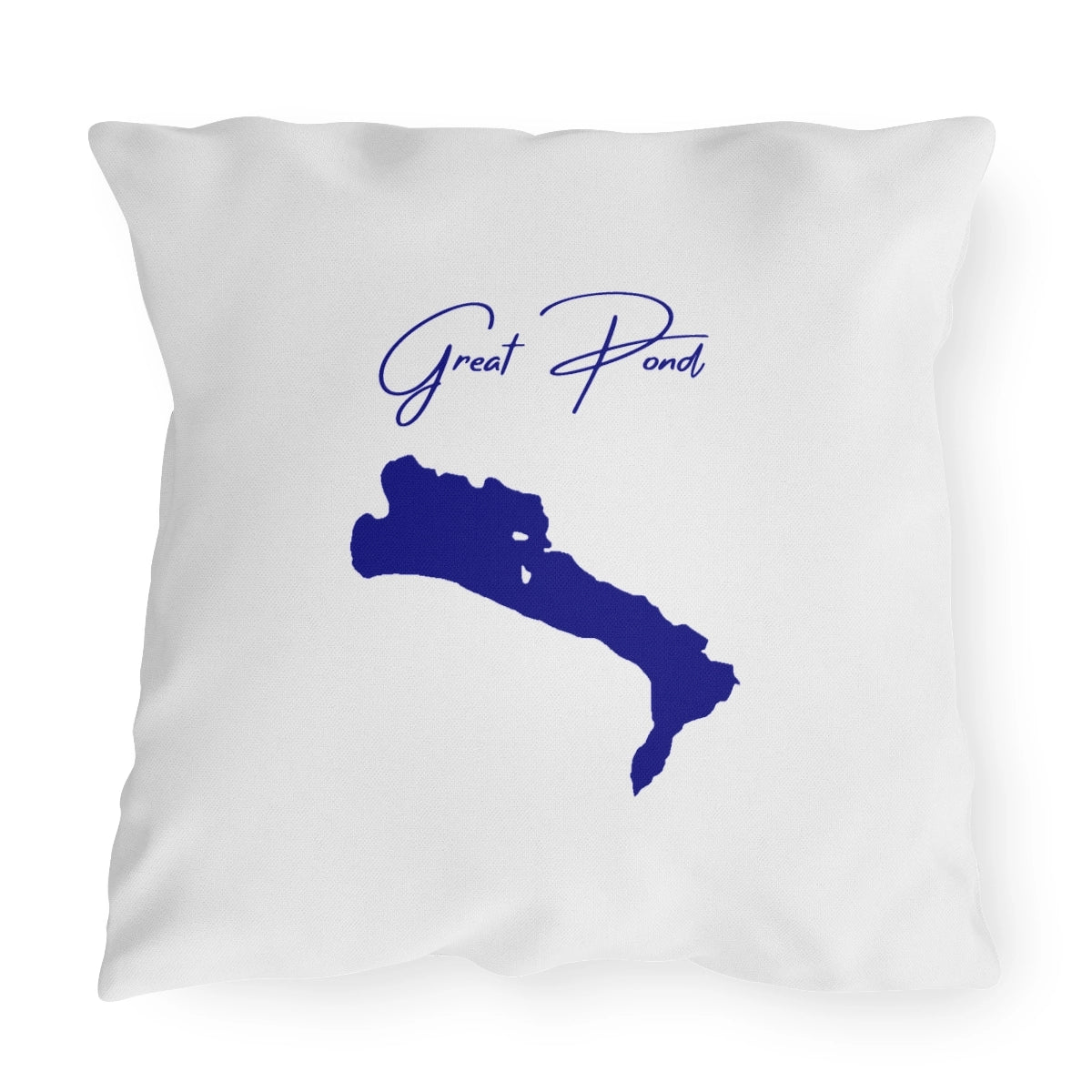 Maine  Great  Pond  Outdoor  Pillow  front  position  view  from  front  20  x  20.webp