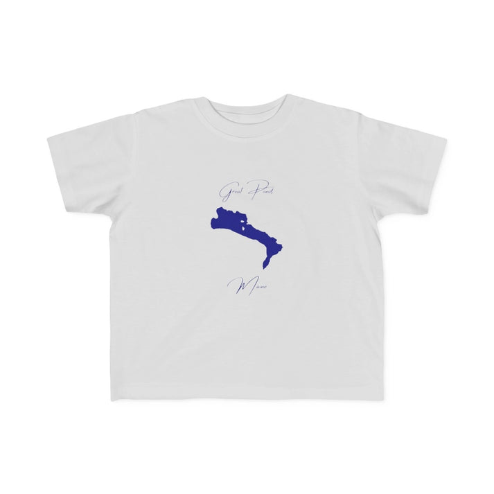 Maine  Great  Pond  Toddler  T-shirt  front  position  view  from  front  silver.webp