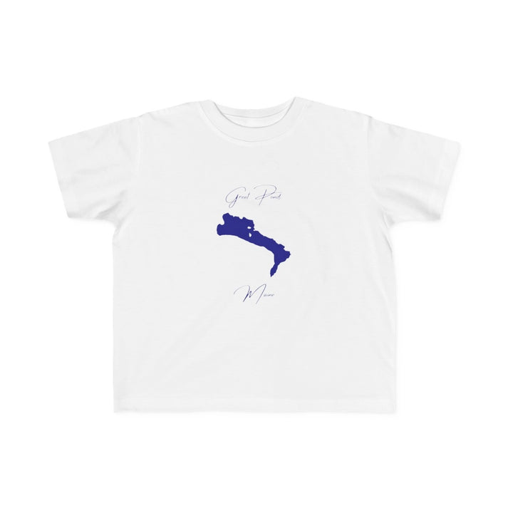 Maine  Great  Pond  Toddler  T-shirt  front  position  view  from  front  white.webp