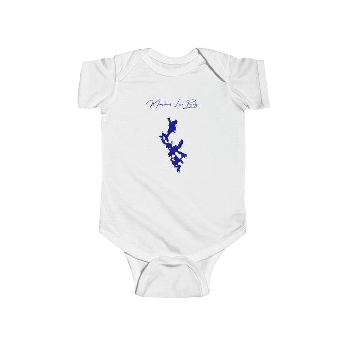 Maine  Moosehead  Lake  Onesie  front  position  view  from  front  white.webp