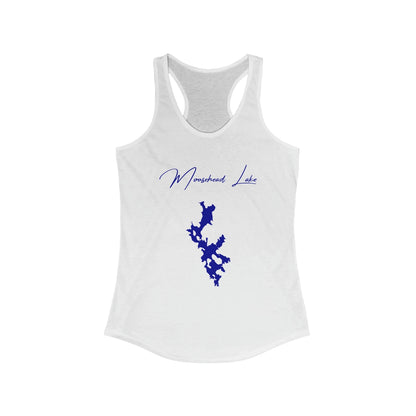 Maine  Moosehead  Lake  Racerback-Tank  front  position  view  from  front  solid  white.webp