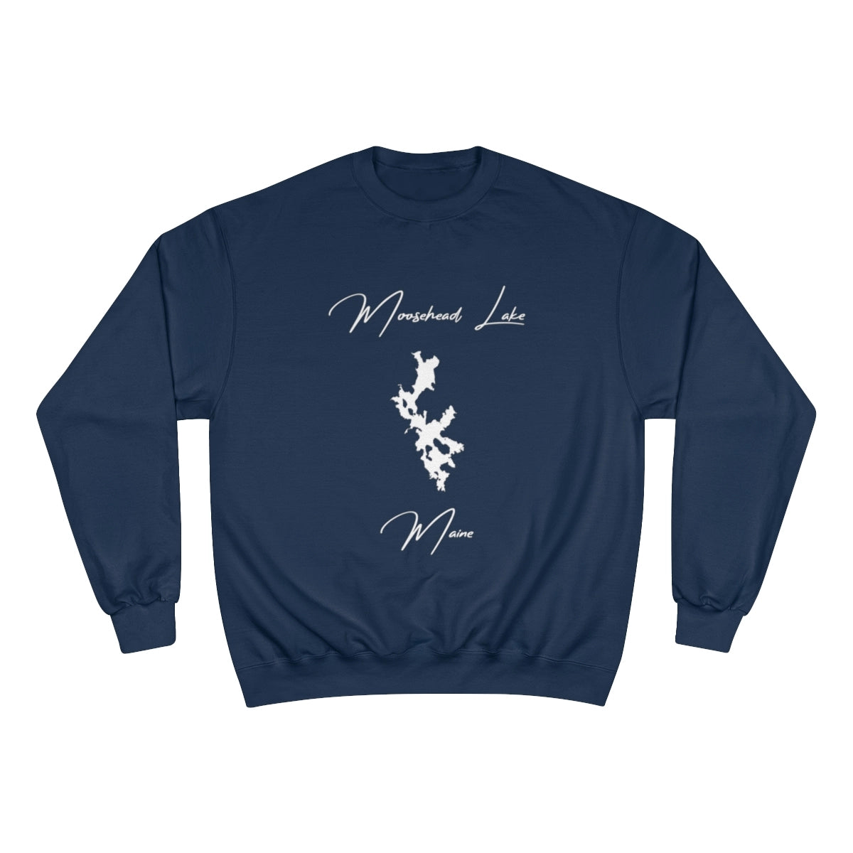 Maine  Moosehead  Lake  Sweatshirt  front  position  view  from  front  navy.webp