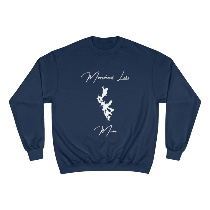 Maine  Moosehead  Lake  Sweatshirt  front  position  view  from  front  navy.webp