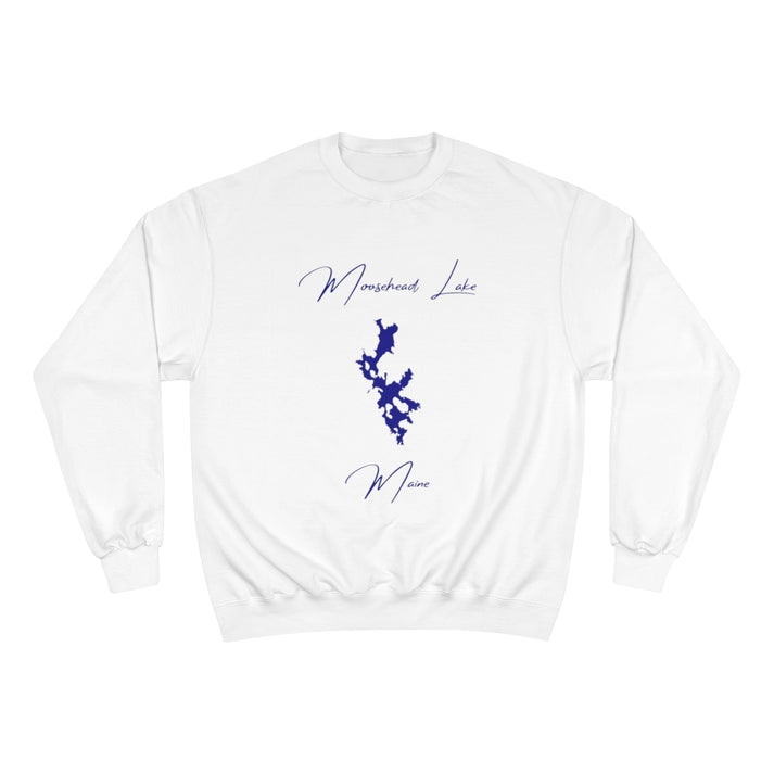 Maine  Moosehead  Lake  Sweatshirt  front  position  view  from  front  white.webp