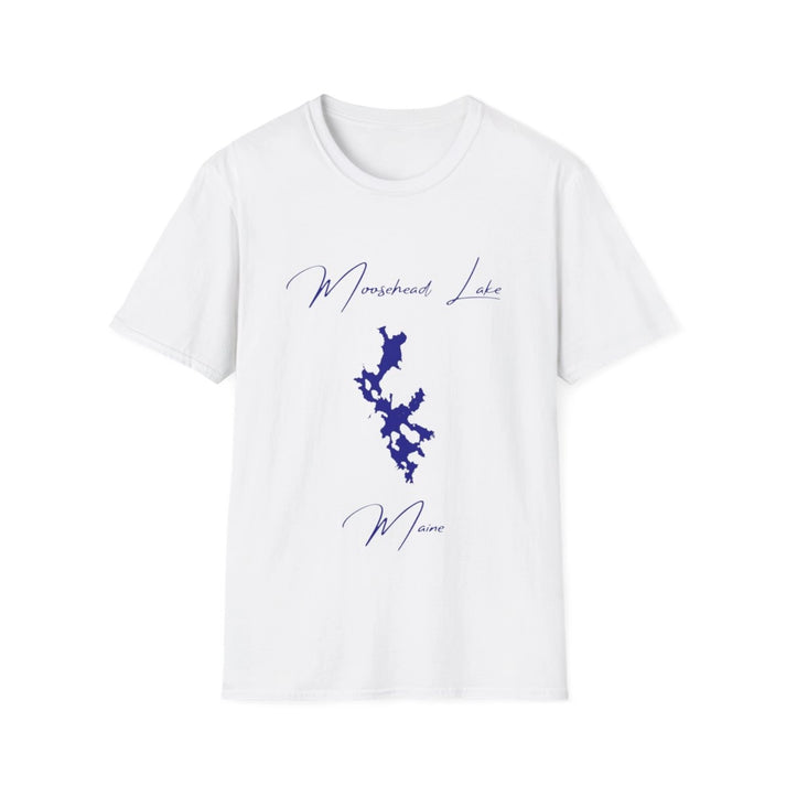 Maine  Moosehead  Lake  T-shirt  front  position  view  from  front  white.webp