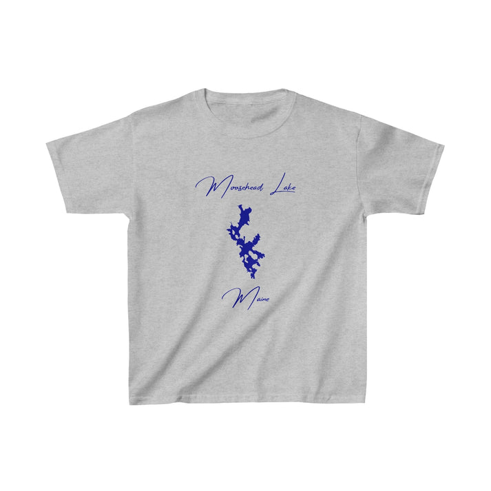 Maine  Moosehead  Lake  Youth  T-shirt  front  position  view  from  front  sport  grey.webp