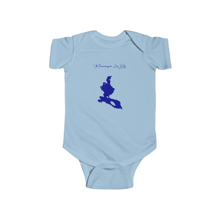 Maine  Mooselookmeguntic  Lake  Onesie  front  position  view  from  front  light  blue.webp