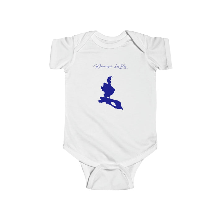 Maine  Mooselookmeguntic  Lake  Onesie  front  position  view  from  front  white.webp