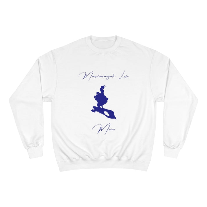 Maine  Mooselookmeguntic  Lake  Sweatshirt  front  position  view  from  front  white.webp