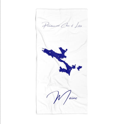 Maine  Pemadumcook  Chain  of  Lakes  Beach  Towel  front  position  view  from  front  36  x  72.webp