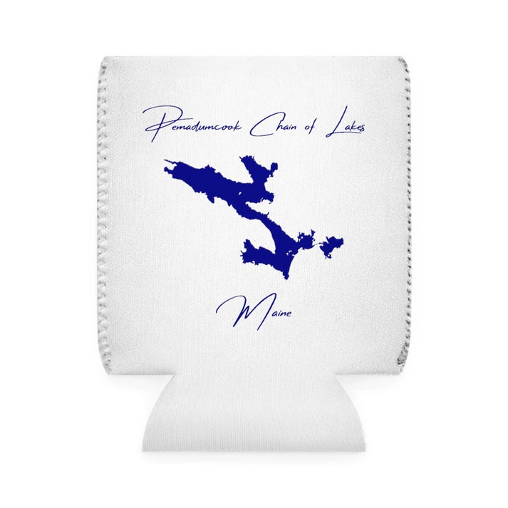 Maine  Pemadumcook  Chain  of  Lakes  Can  Koozie  front  position  view  from  front-1  white.webp