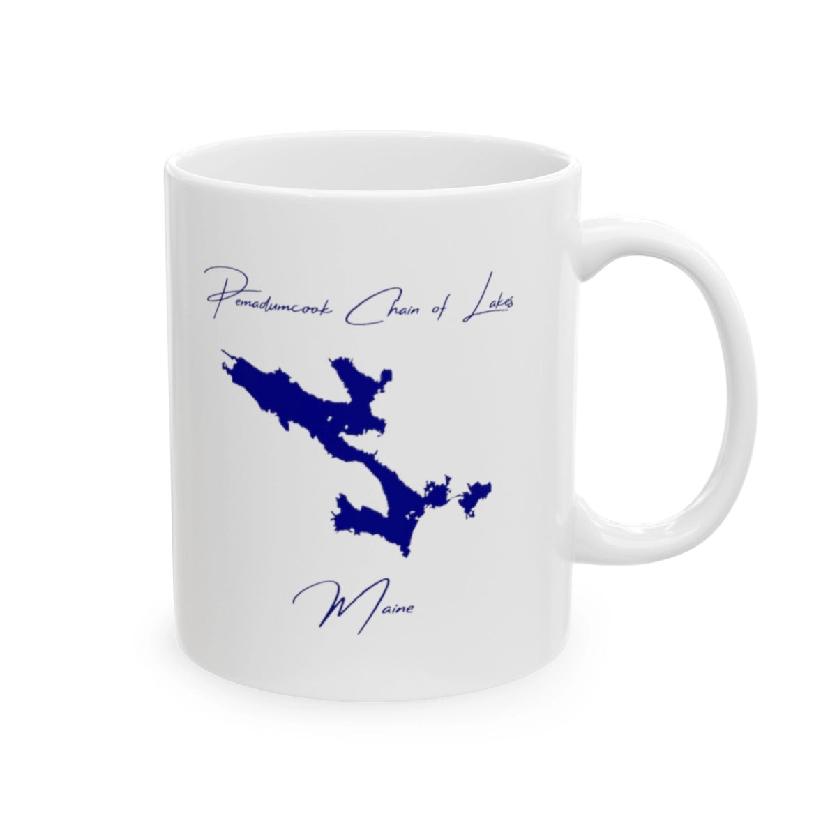 Maine  Pemadumcook  Chain  of  Lakes  Ceramic  Mug  other  position  view  from  right  11oz.webp