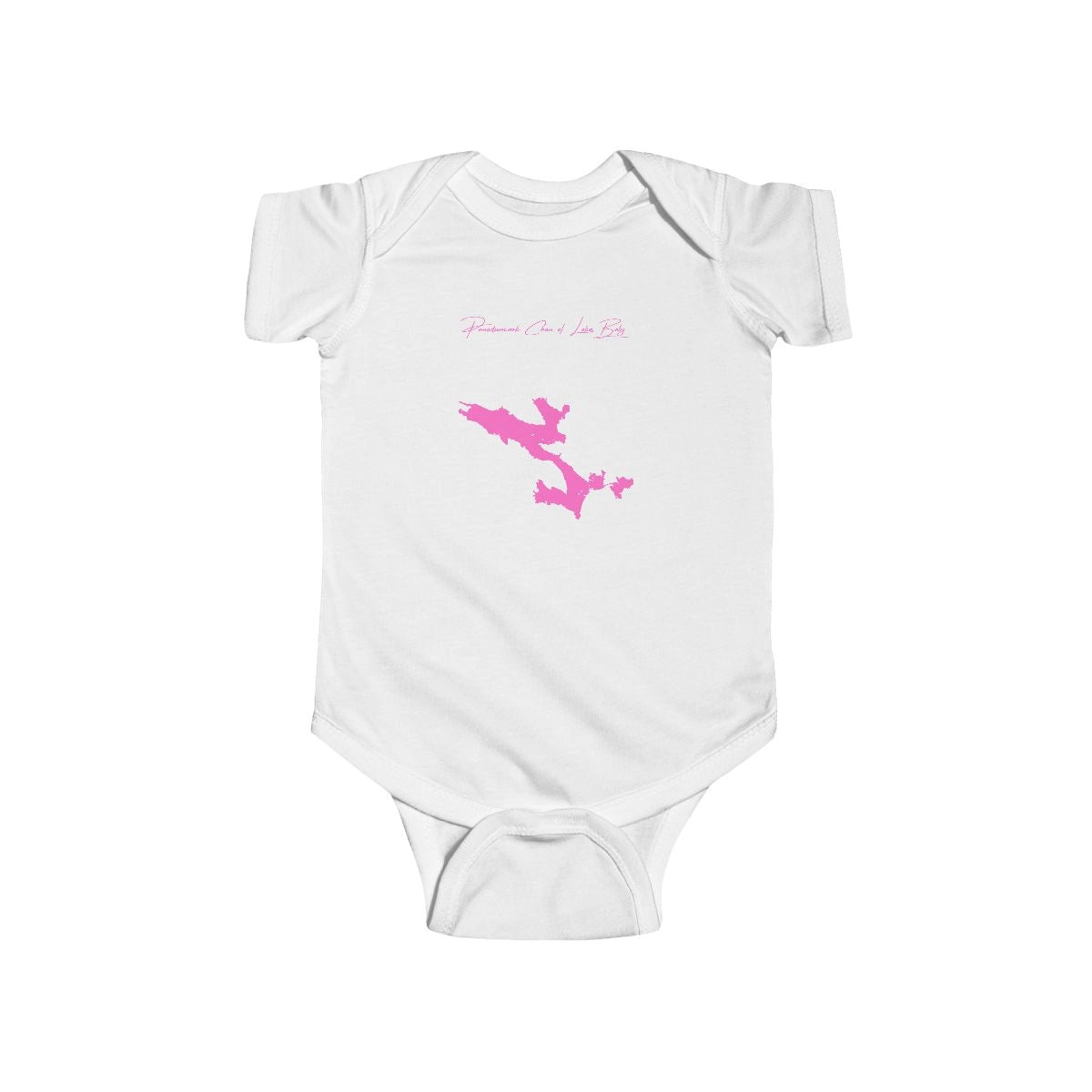Maine  Pemadumcook  Chain  of  Lakes  Onesie  front  position  view  from  front  white.webp