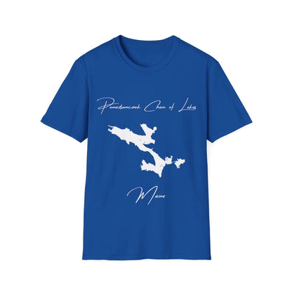 Maine  Pemadumcook  Chain  of  Lakes  T-shirt  front  position  view  from  front  royal.webp