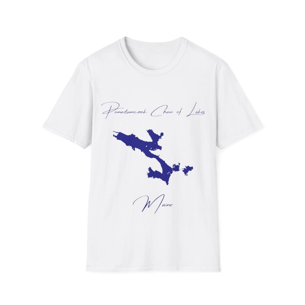 Maine  Pemadumcook  Chain  of  Lakes  T-shirt  front  position  view  from  front  white.webp