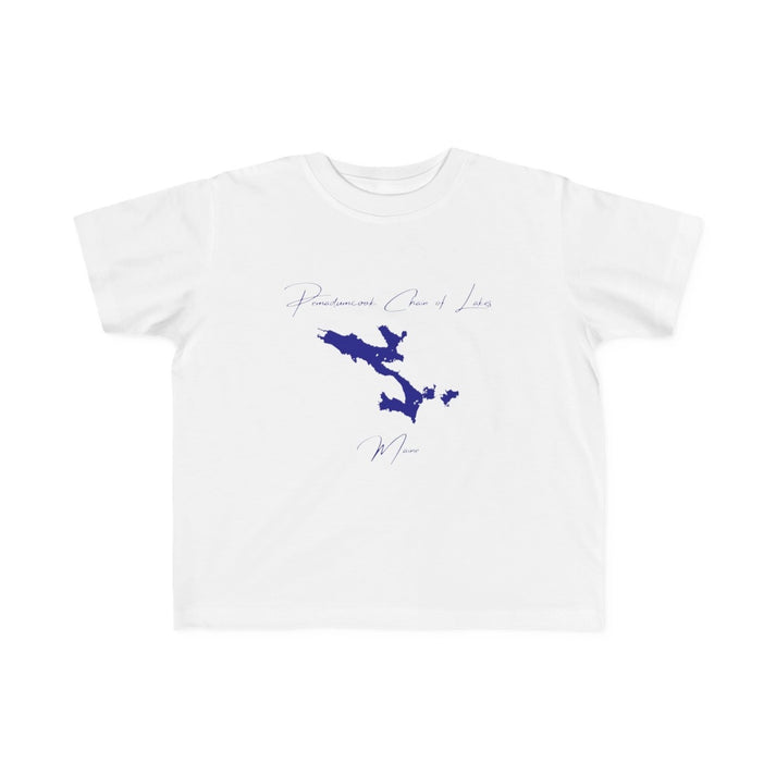 Maine  Pemadumcook  Chain  of  Lakes  Toddler  T-shirt  front  position  view  from  front  white.webp