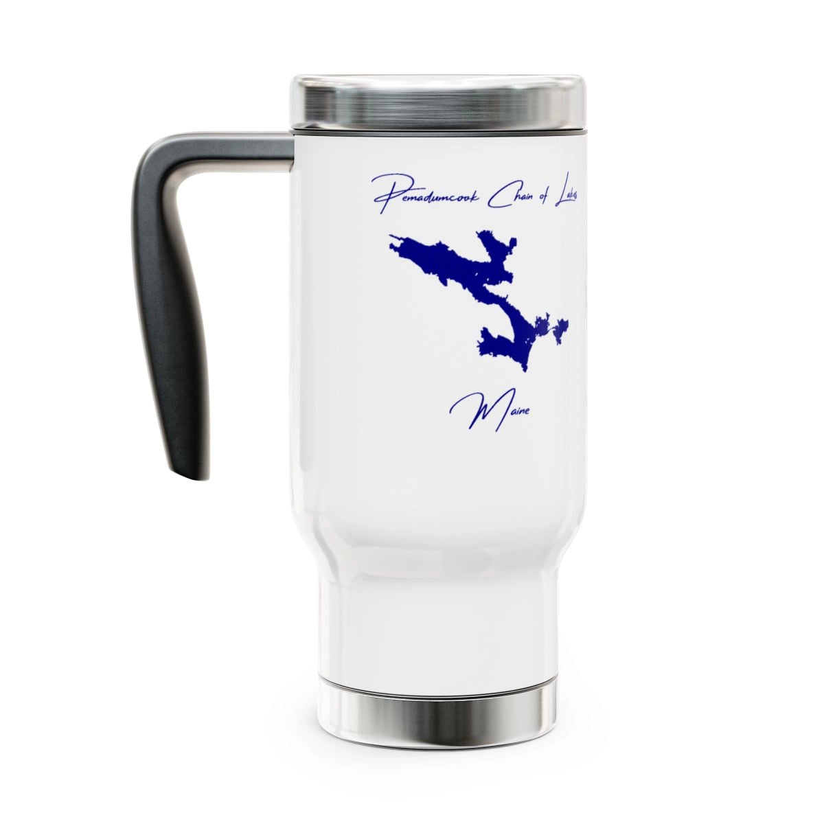 Maine  Pemadumcook  Chain  of  Lakes  Travel  Mug  other  position  view  from  left  14oz.webp