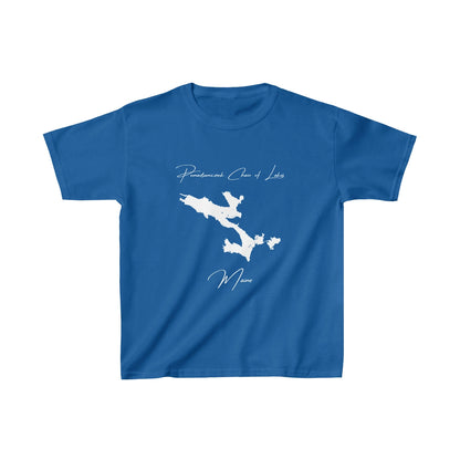 Maine  Pemadumcook  Chain  of  Lakes  Youth  T-shirt  front  position  view  from  front  royal.webp