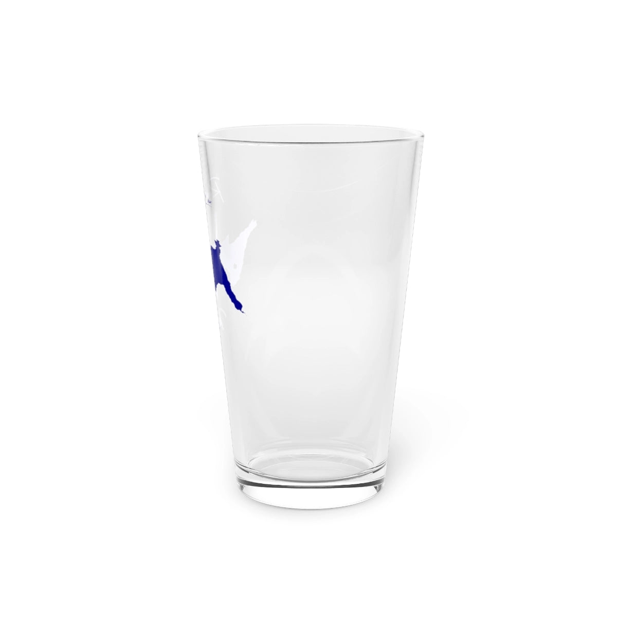 Maine  Rangeley  Lake  16oz  Pint  Glass  front  position  view  from  right  16oz.webp