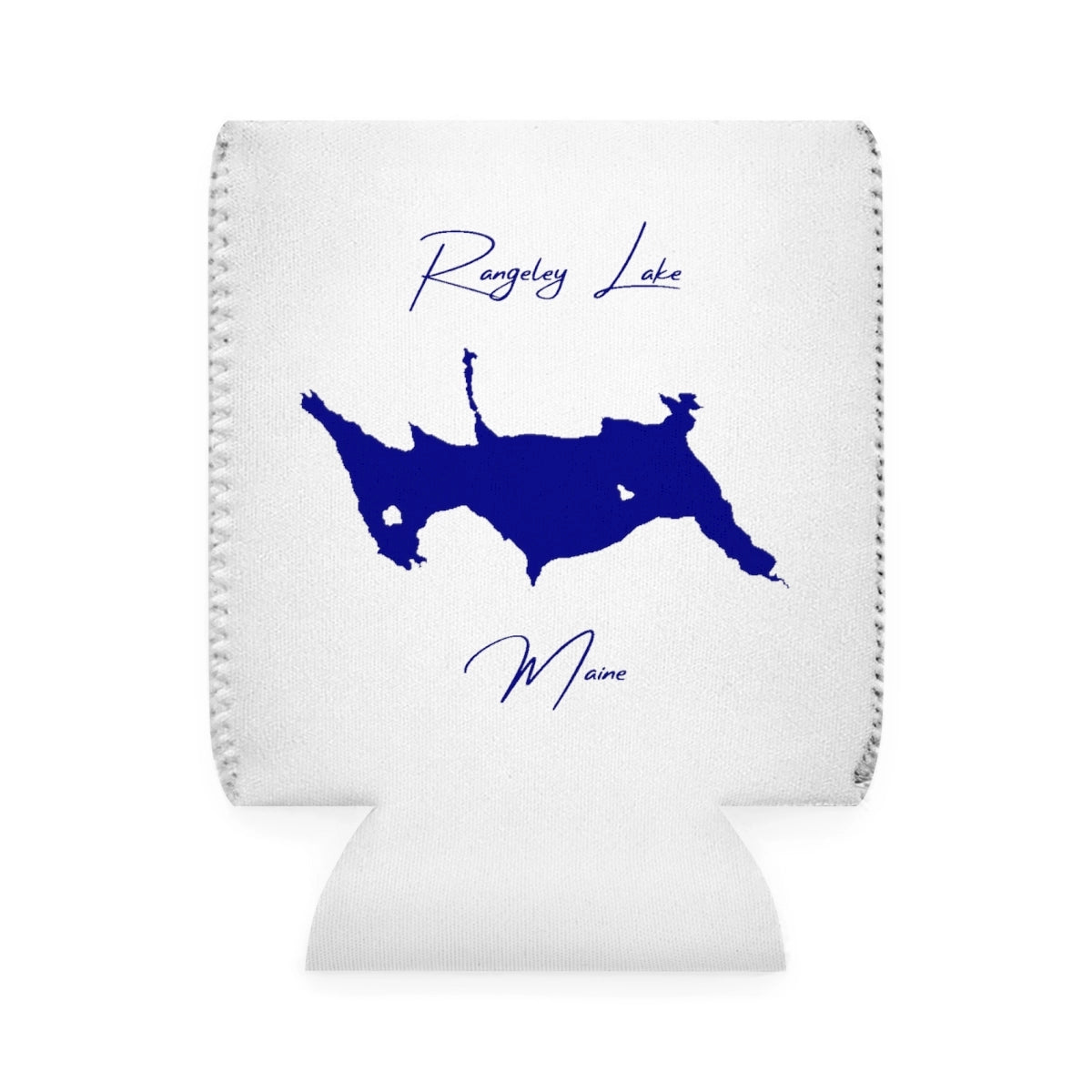 Maine  Rangeley  Lake  Can  Koozie  front  position  view  from  front-1  white.webp