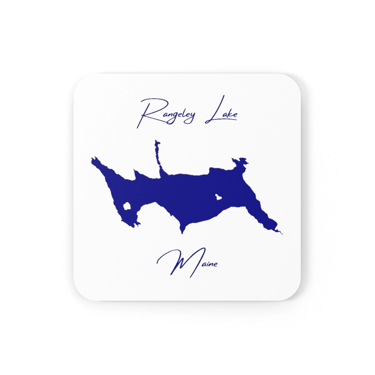 Maine  Rangeley  Lake  Coaster  Set  front  position  view  from  front  3.75  x  3.75.webp