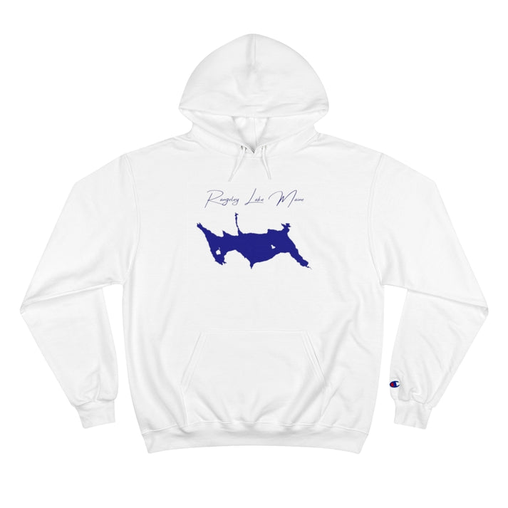 Maine  Rangeley  Lake  Hoodie  front  position  view  from  front  white.webp