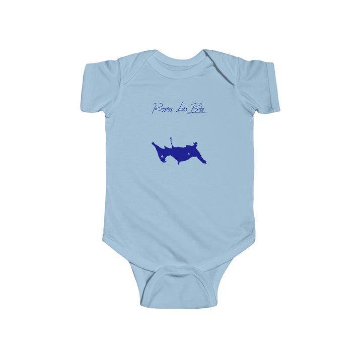 Maine  Rangeley  Lake  Onesie  front  position  view  from  front  light  blue.webp