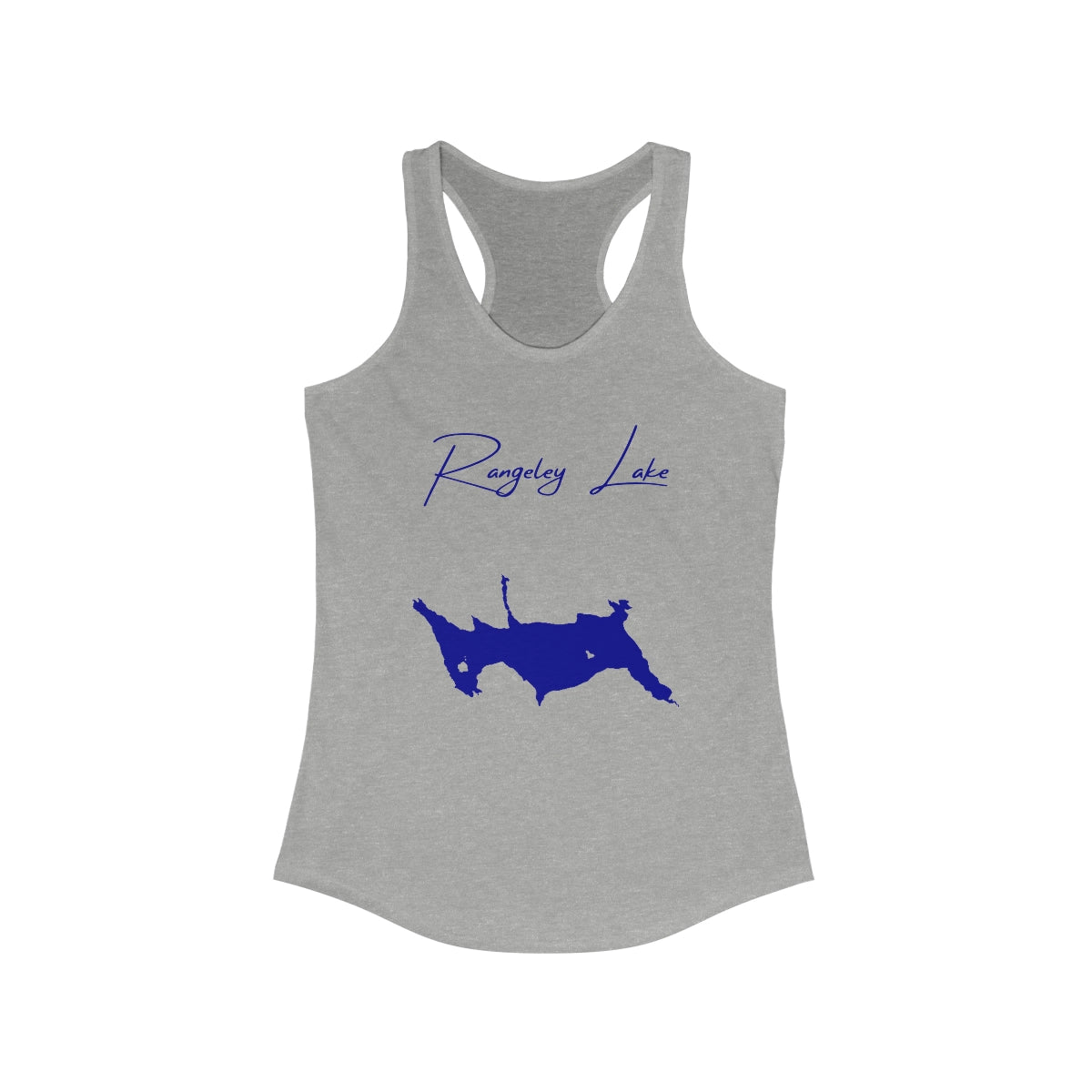 Maine  Rangeley  Lake  Racerback-Tank  front  position  view  from  front  heather  grey.webp