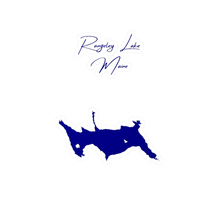 Maine  Rangeley  Lake  Vinyl  Decal  other  position  view  from  front  4  x  6.webp